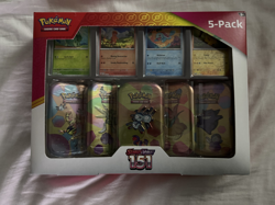 Pokemon TCG Scarlet & Violet 151 Mini Tins Costco Bundle, 5 Pack - Sealed - Image 1