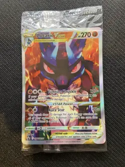 Lucario VStar SWSH291 Sword & Shield Promo Pokemon English Black Star Promo 2023 - Image 1