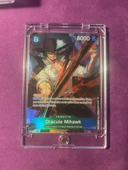 Dracule Mihawk OP12-030 SR Alt Art Legacy of the Master One Piece CCG English - Image 1