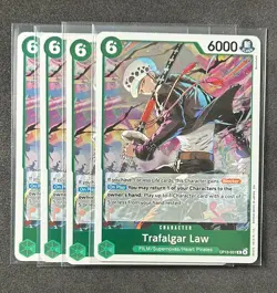 One Piece - Trafalgar Law OP13-031 Foil Playset (x4) - Carrying on His Will NM - Image 1