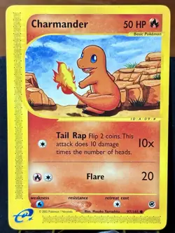 Charmander - Pokemon TCG - Expedition - 97/165 - COMMON ~ LP - Image 3
