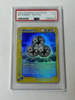 Pokemon Boost Energy 145/147 Aquapolis Reverse Holo - Image 1