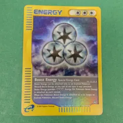 Pokemon Card - Aquapolis 145/147 - BOOST ENERGY (reverse holo) *NM/PL* - Image 1