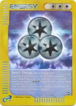 Boost Energy - 145/147 - Pokemon Aquapolis Reverse Holo Rare Card LP - Image 1