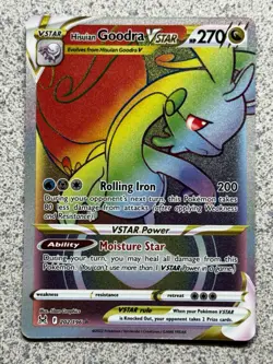 Hisuian Goodra VSTAR 202/196 Secret Rare Lost Origin Rainbow Pokemon TCG NM - Image 1