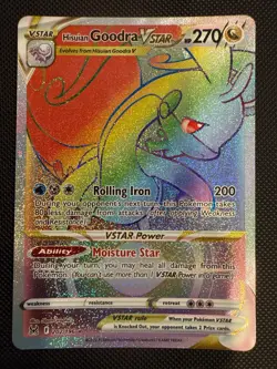Hisuian Goodra VSTAR 202/196 Secret Rare Rainbow Pokemon 2022 Lost Origin NM - Image 1
