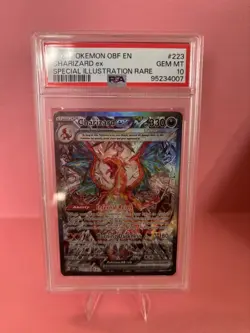 PSA 10 Charizard ex SIR 223/197 SV03: Obsidian Flames Pokemon - Image 1