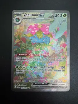 2023 Pokemon Venusaur Ex 198/165 Scarlet & Violet 151 Special Illustration Rare - Image 1
