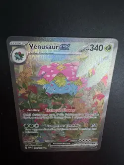 2023 Pokemon Venusaur Ex 198/165 Scarlet & Violet 151 Special Illustration Rare - Image 5