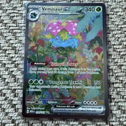 Venusaur ex Pokemon TCG 198/165 Scarlet Violet 151 Special Illustration Rare NM - Image 1
