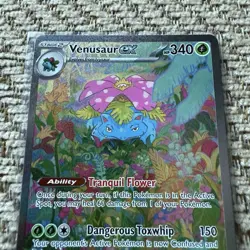 Venusaur ex Pokemon TCG 198/165 Scarlet Violet 151 Special Illustration Rare NM - Image 3