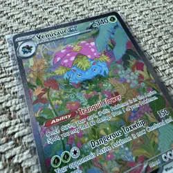 Venusaur ex Pokemon TCG 198/165 Scarlet Violet 151 Special Illustration Rare NM - Image 4