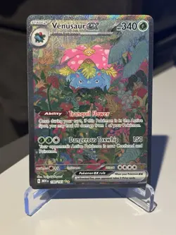 Venusaur ex Pokemon TCG 198/165 Scarlet Violet 151 Special Illustration Rare NM - Image 1