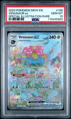 PSA 10 Venusaur EX 198/165 Pokemon Scarlet Violet 151 Special Illustration Rare - Image 1