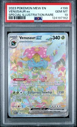 Venusaur ex 198/165 Special Illustration rare Pokemon Scarlet Violet 151 PSA 10 - Image 1