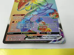 Pokemon TCG Evolving Skies Rayquaza VMAX Rainbow Secret Rare Card 217/203 - Image 2