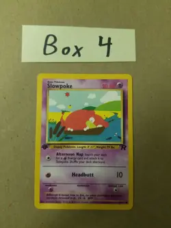 Slowpoke 67/82 - 1ST EDITION - Team Rocket - VINTAGE WOTC Pokemon Card - NM/M - Image 1