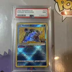 2022 POKEMON GO #018 RADIANT BLASTOISE PSA 9 - Image 1