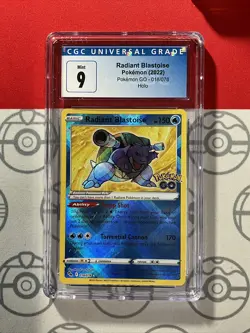 CGC 9 Radiant Blastoise 018/078 2022 Pokemon Go Slab Mint PSA 6020 - Image 1