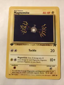 Pokemon TCG Magnemite Team Rocket 60/82 Regular 1st Edition Common Card - Image 1