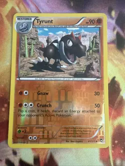 Pokemon Furious Fists Tyrunt (Reverse Holo) #61/111 Card - Image 1