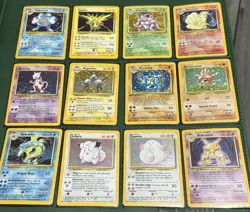 Vintage Rare Holo Pokemon Card Lot WOTC 1999 Base Set Holo Lot - Image 1