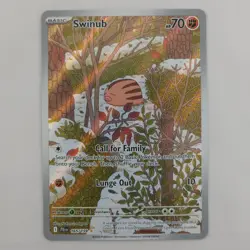 Swinub 165/159 SV09 IR Journey Together Illustration Rare Holo Pokemon TCG NM - Image 1