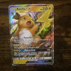 Pokemon TCG Raichu GX Holo Ultra Rare Card 29/73 Shining Legends - Image 1