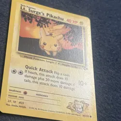 Pokemon TCG Lt. Surge's Pikachu 84/132 Gym Challenge Vintage NM - Image 5