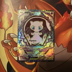 Pokemon POCKET Mew EX Ultra Doujin Holo Kawaii Full Art Card IR AR SIR ALT - Image 3