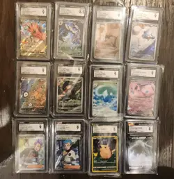 Pokemon CGC mint lot of 12 slabs, Mew, Pikachu, Zapdos - Image 1