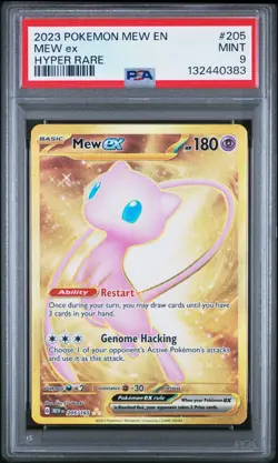 2023 POKEMON MEW EN 151 MEW EX HYPER RARE #205 PSA 9 MINT - Image 1