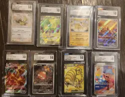 Pokemon English CGC 10 lot of 8 slabs, Joleteon, Ninetales, Lickitung - Image 1