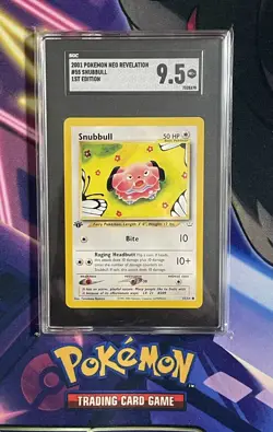 2001 Pokemon Neo Revelation SNUBBULL #55 1st Edition SGC 9.5 SB1 - Image 1