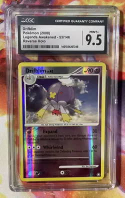 2008 Pokemon Legends Awakened #53/146 Drifblim Reverse Holo CGC 9.5 MINT - Image 1