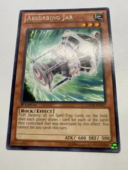 Yugioh Absorbing Jar Rare 1st Edition GAOV-EN037 MP - Image 1