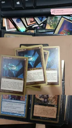 MTG Cursed Scroll. Gold Border Tempest, tokyo 1999 world championship L2 - Image 3