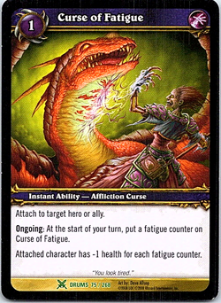 Curse of Fatigue World Of Warcraft Drums Of War Light Play - Image 1