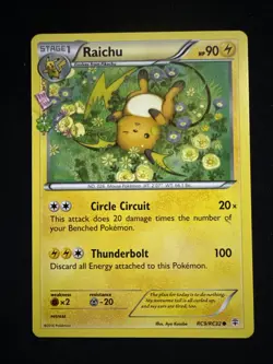 Raichu #RC9/RC32 - Pokemon TCG - Generations: Radiant Collection - MP Crease - Image 1