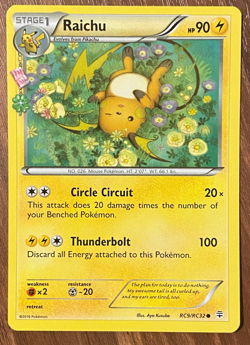 Raichu - RC9/RC32 - Pokemon Generations Radiant Collection Common Card TCG - Image 1