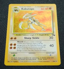 Kabutops 9/62 Holo Rare Unlimited Fossil Set 1999 - Pokemon Card TCG (Excellent) - Image 3