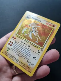 Pokemon - Fossil Set Unlimited 1999 WOTC - Kabutops 9/62 Holo Rare - HP - Image 2