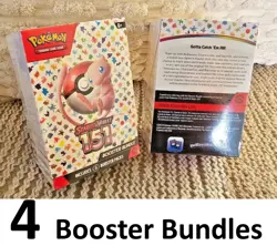 Factory Sealed x4 Pokemon TCG Scarlet & Violet 151 Booster Bundle Free Shipping! - Image 1