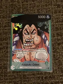 KOUZUKI ODEN - One Piece TCG OP01-031 - ALT ART Leader AAL- Romance Dawn English - Image 1