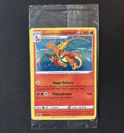 Special Delivery Charizard SWSH075 Pokemon TCG Promo Swirl Sealed - Image 1