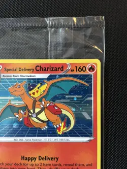 Special Delivery Charizard SWSH075 Pokemon TCG Promo Swirl Sealed - Image 4