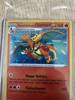 Pokemon TCG Special Delivery Charizard SWSH075 SWSH: Sword & Shield Promo SEALED - Image 2