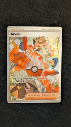 POKEMON - ARVEN 235/091 | SPECIAL ILLUSTRATION RARE | PALDEAN FATES | NM - Image 1