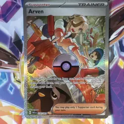 Arven 235/091 Special Illustration Rare Pokemon Paldean Fates NM - Image 1