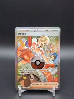 Arven 235/091 Paldean Fates Special Illustration Rare NM Pokemon Card - Image 1
